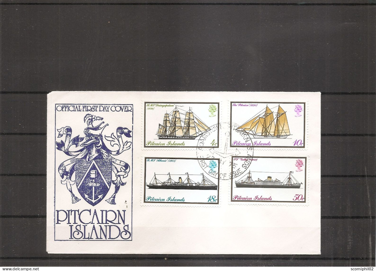 Bateaux ( FDC De Pitcairn De 1975 à Voir) - Bateaux