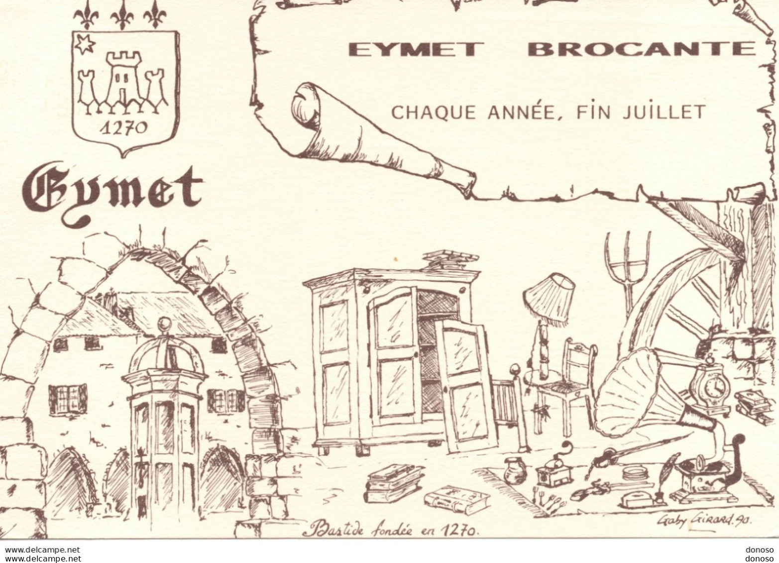 1990 40 Foire à La Brocante, Cachet D'Emeyt - Mechanical Postmarks (Advertisement)