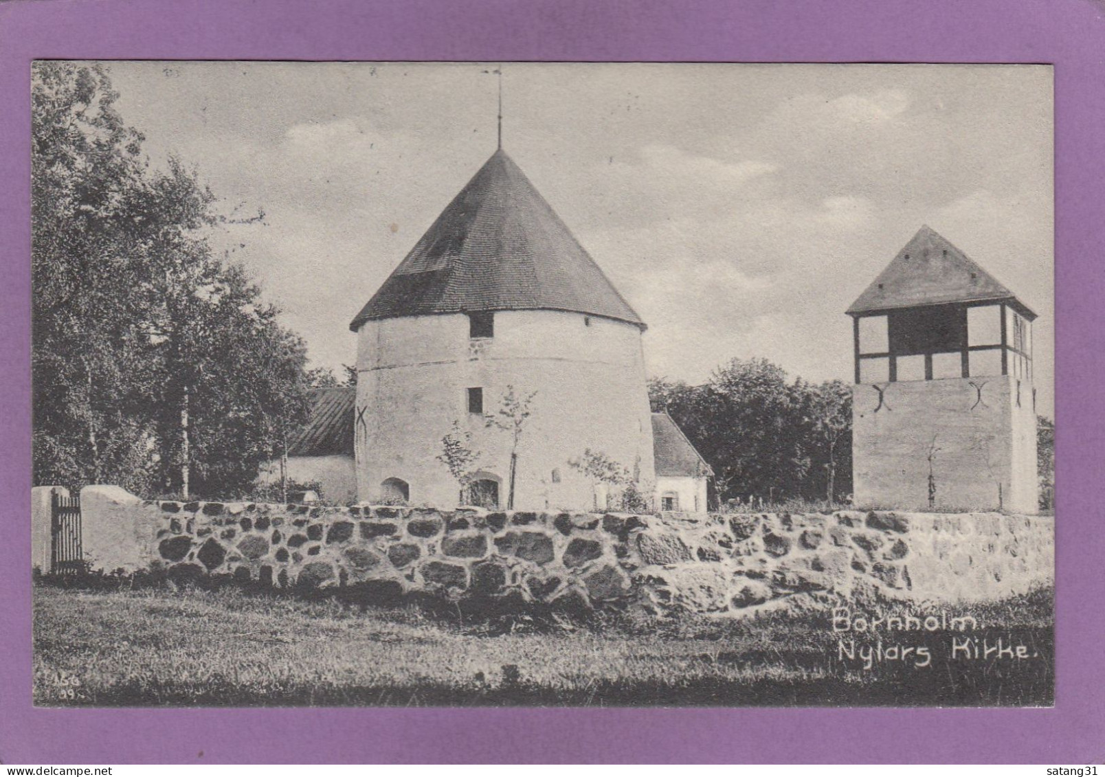 BORNHOLM NYLARS KIRKE UM 1913. - Denmark