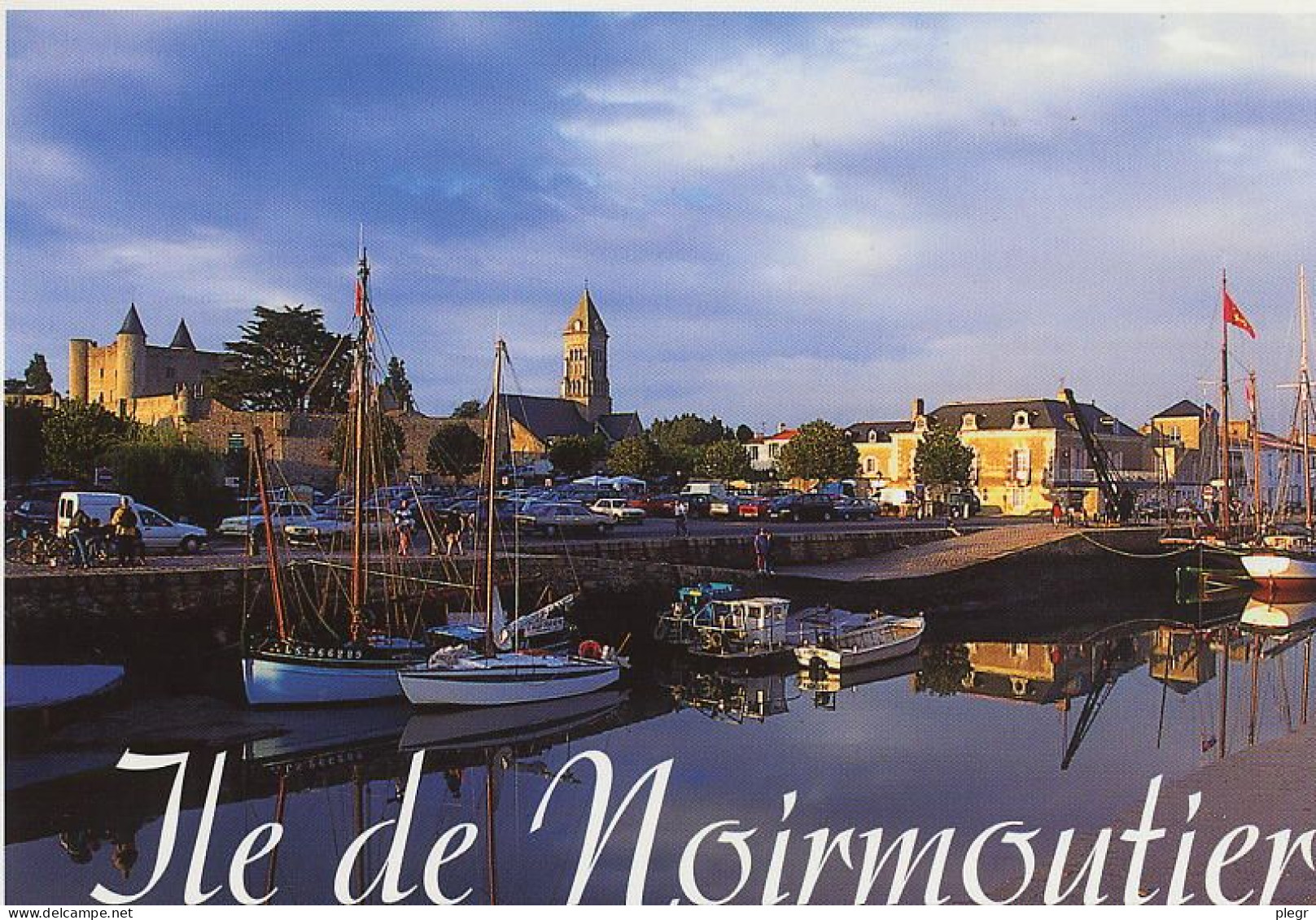 85163 02 01#1 - NOIRMOUTIER - LE PORT, LE CHÂTEAU ET L'EGLISE SAINT PHILIBERT - Noirmoutier