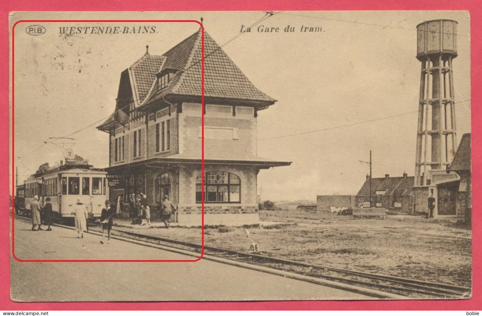 Westende-Bains - Belgique Belgien - La Gare Du Tram - Le Château D'Eau. - Westende