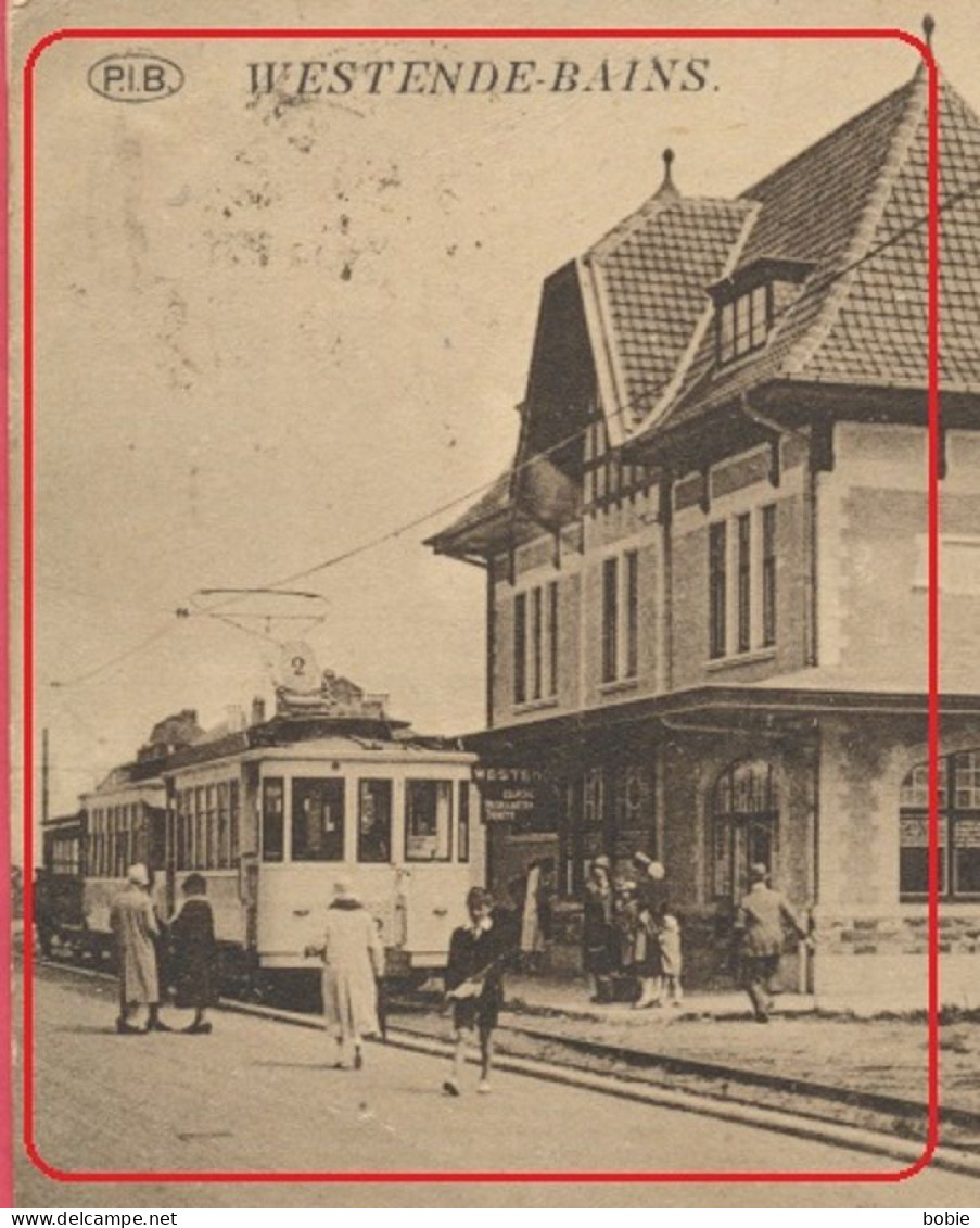 Westende-Bains - Belgique Belgien - La Gare Du Tram - Le Château D'Eau. - Westende