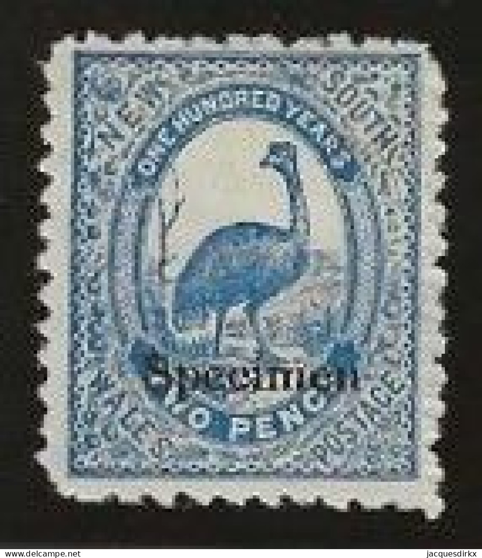 New South Wales      .   SG    .   254  Specimen      .   *      .     Mint-hinged - Neufs