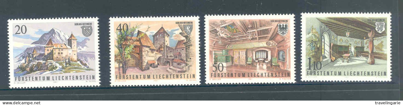 Liechtenstein 1981 Gutenberg Castle ** MNH - Unused Stamps