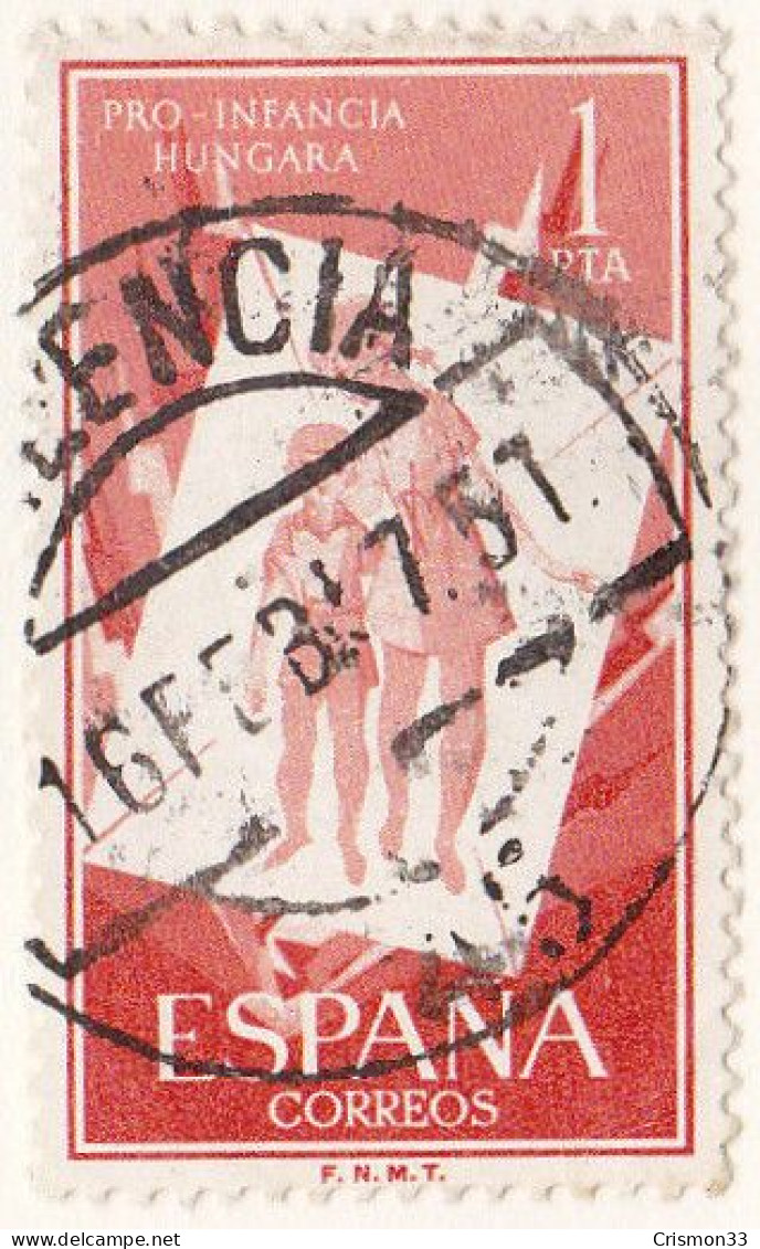 1956 - ESPAÑA - PRO INFANCIA HUNGARA - EDIFIL 1204 - Gebraucht