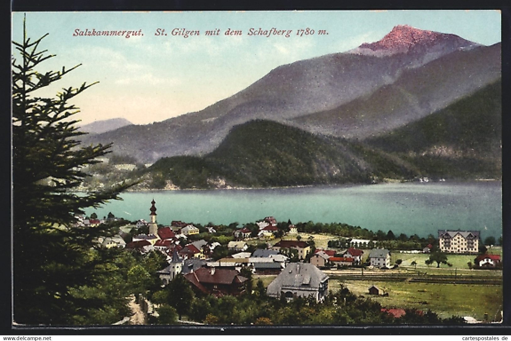 AK St. Gilgen, Panorama Mit Dem Schafberg  - Other & Unclassified