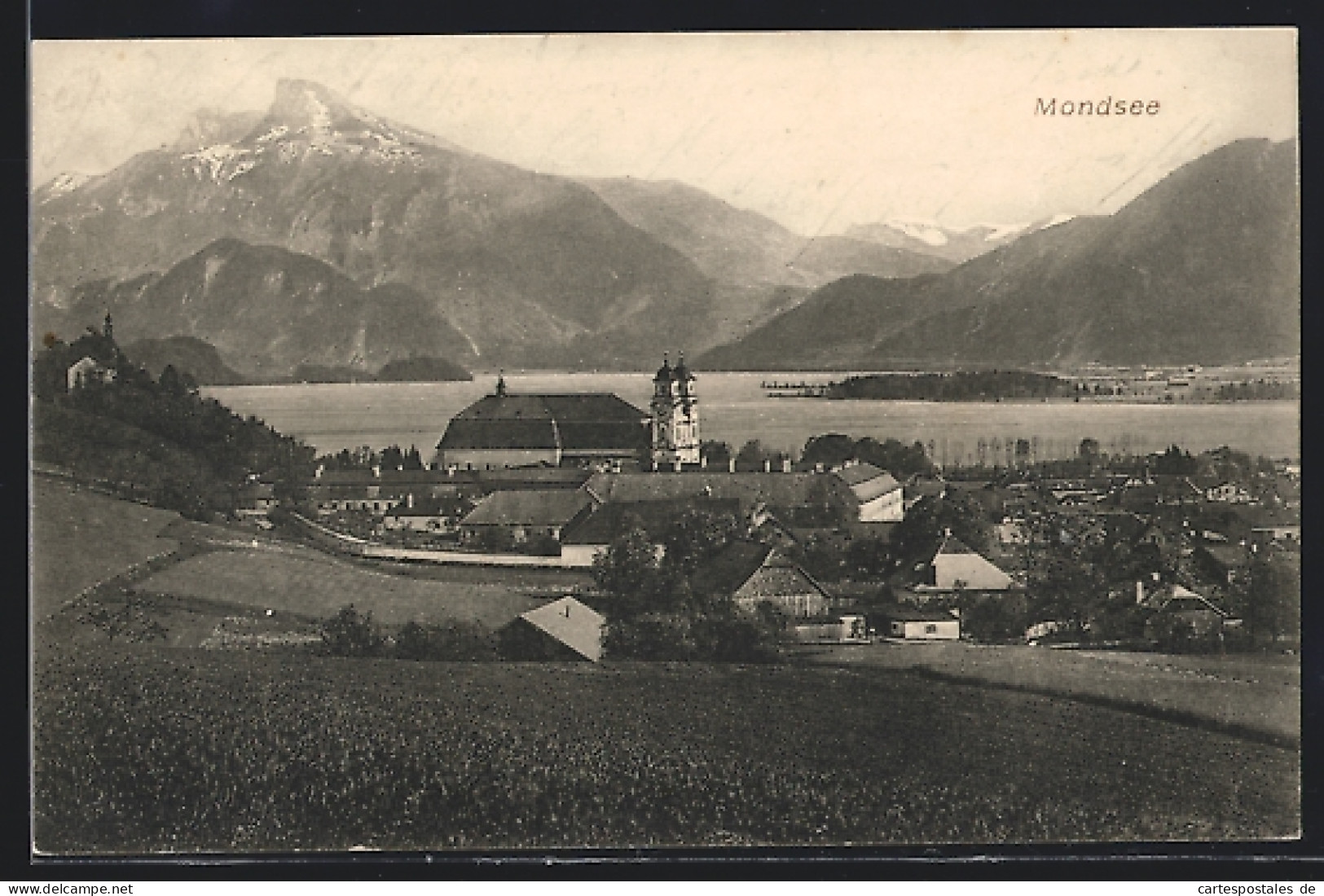 AK Mondsee, Teilansicht Mit Gipfelblick  - Other & Unclassified