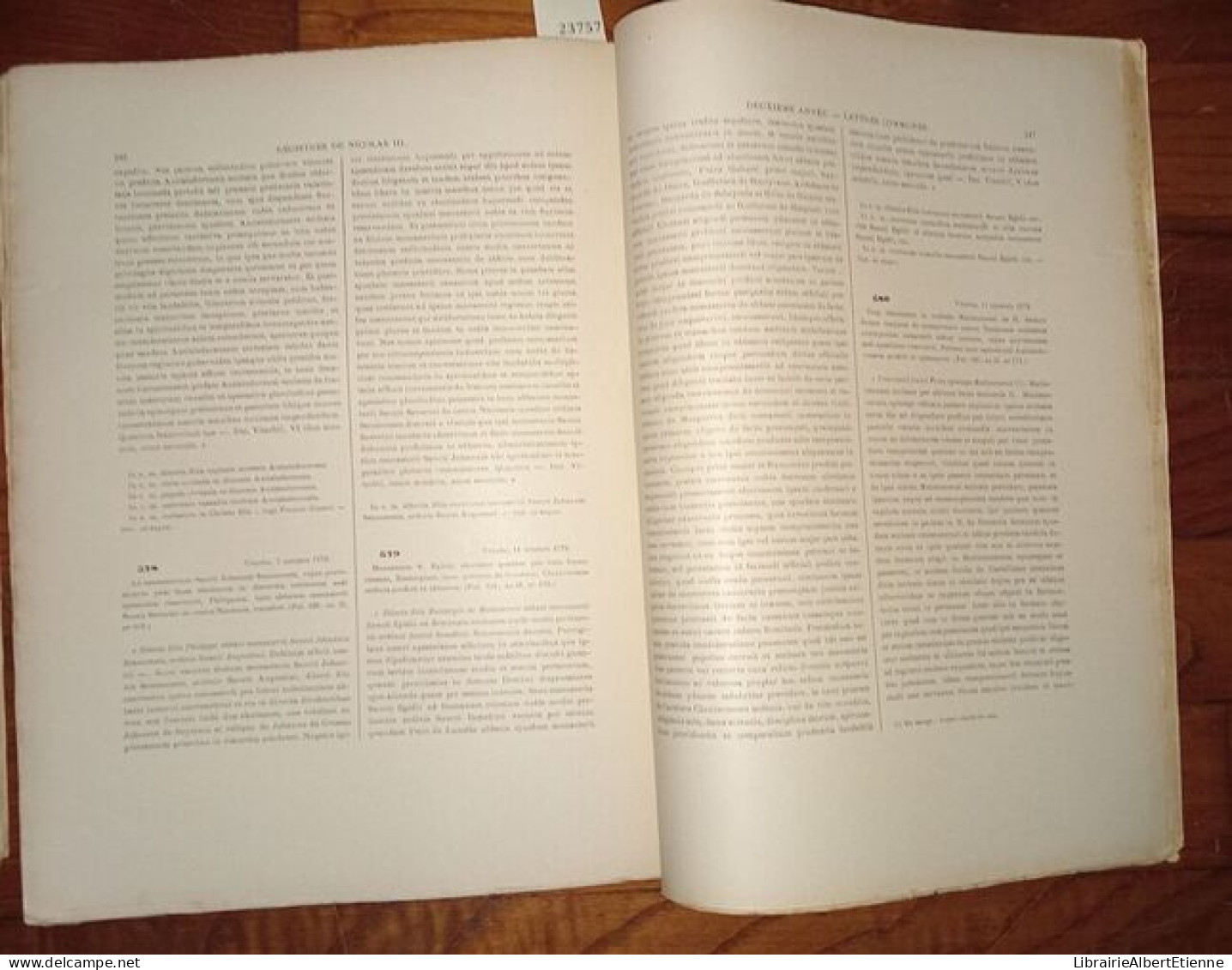 Les Registres De Nicolas III (1277-1280) Recueil Des Bulles De Ce Pape Publiées Ou Analysées D'après Les Manuscrits Orig - Esotérisme