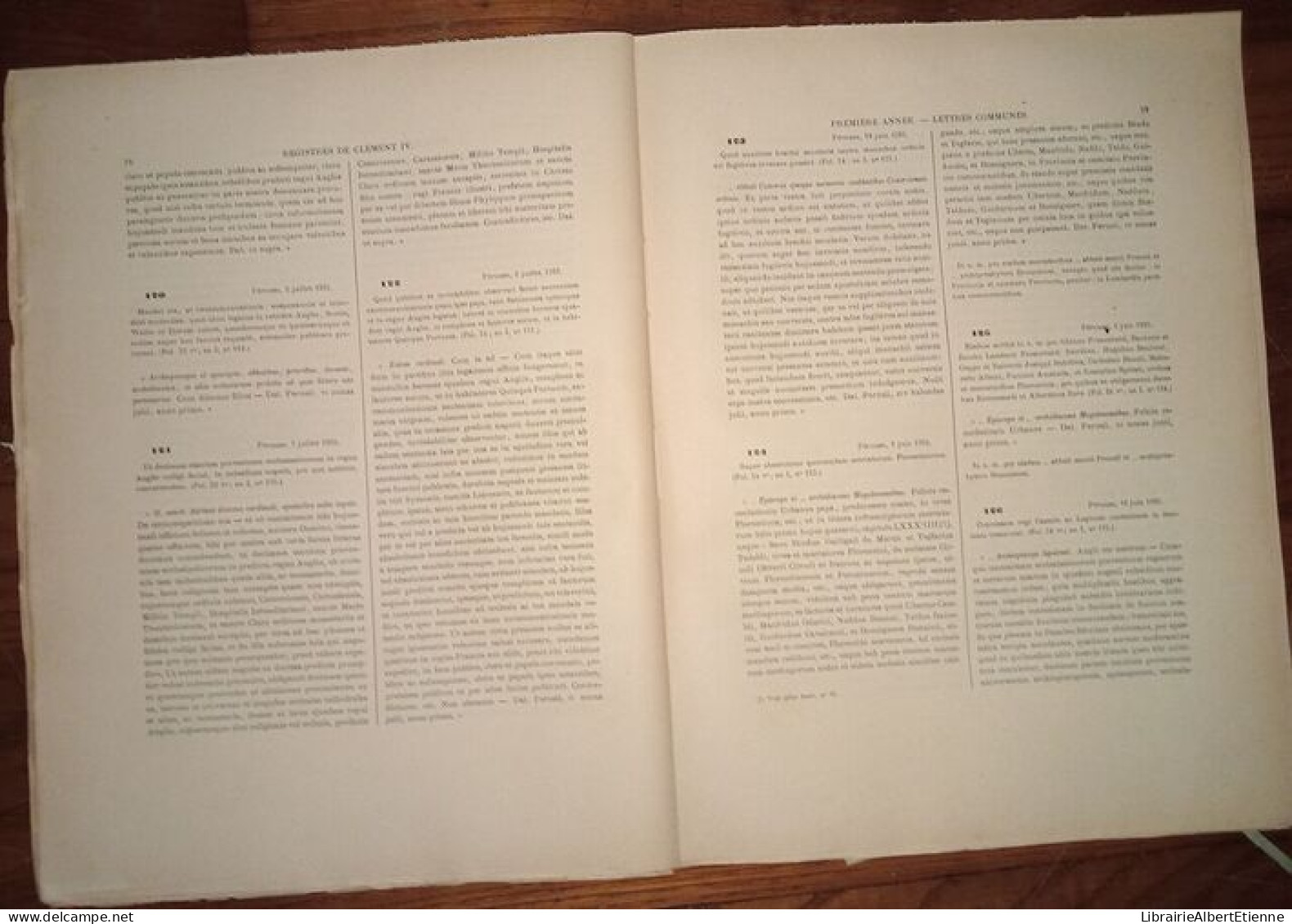 Les Registres De Clément IV (1265-1268) Recueil Des Bulles De Ce Pape Publiées Ou Analysées D'après Les Manuscrits Origi - Esoterismo