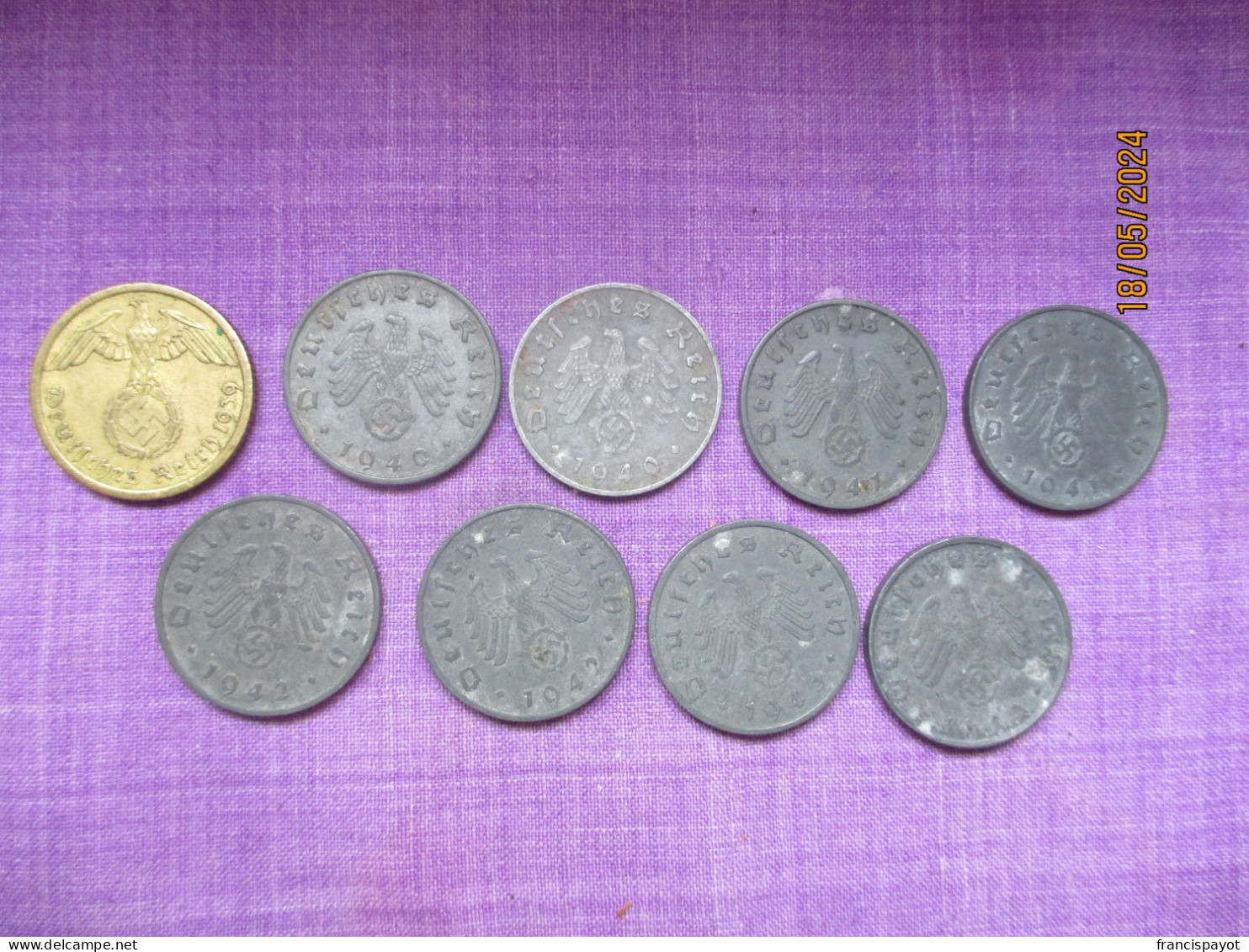 Germany: Lot 24 Coins 1937 -1944 - Altri & Non Classificati