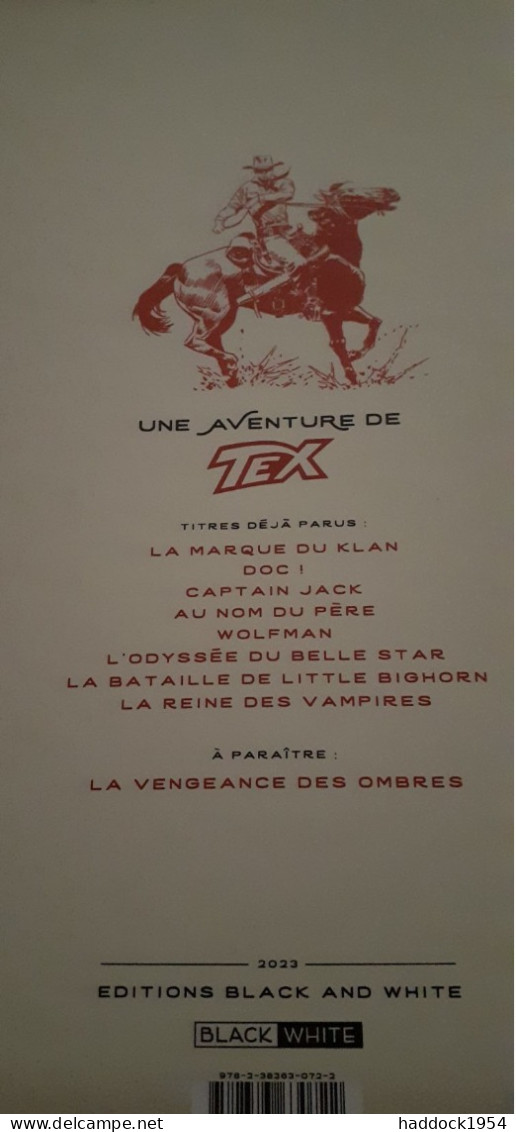 La Reine Des Vampires MANFREDI BOCCI Black Et White éditions 2023 - Original Edition - French