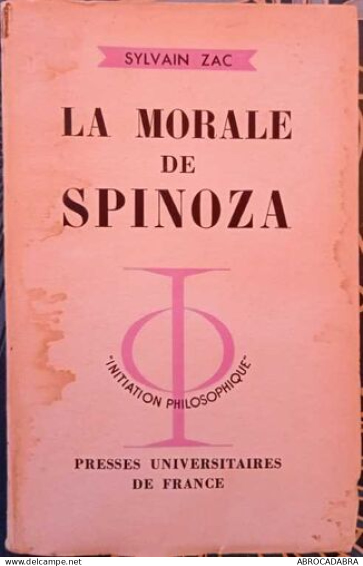 La Morale De Spinoza - Psicología/Filosofía