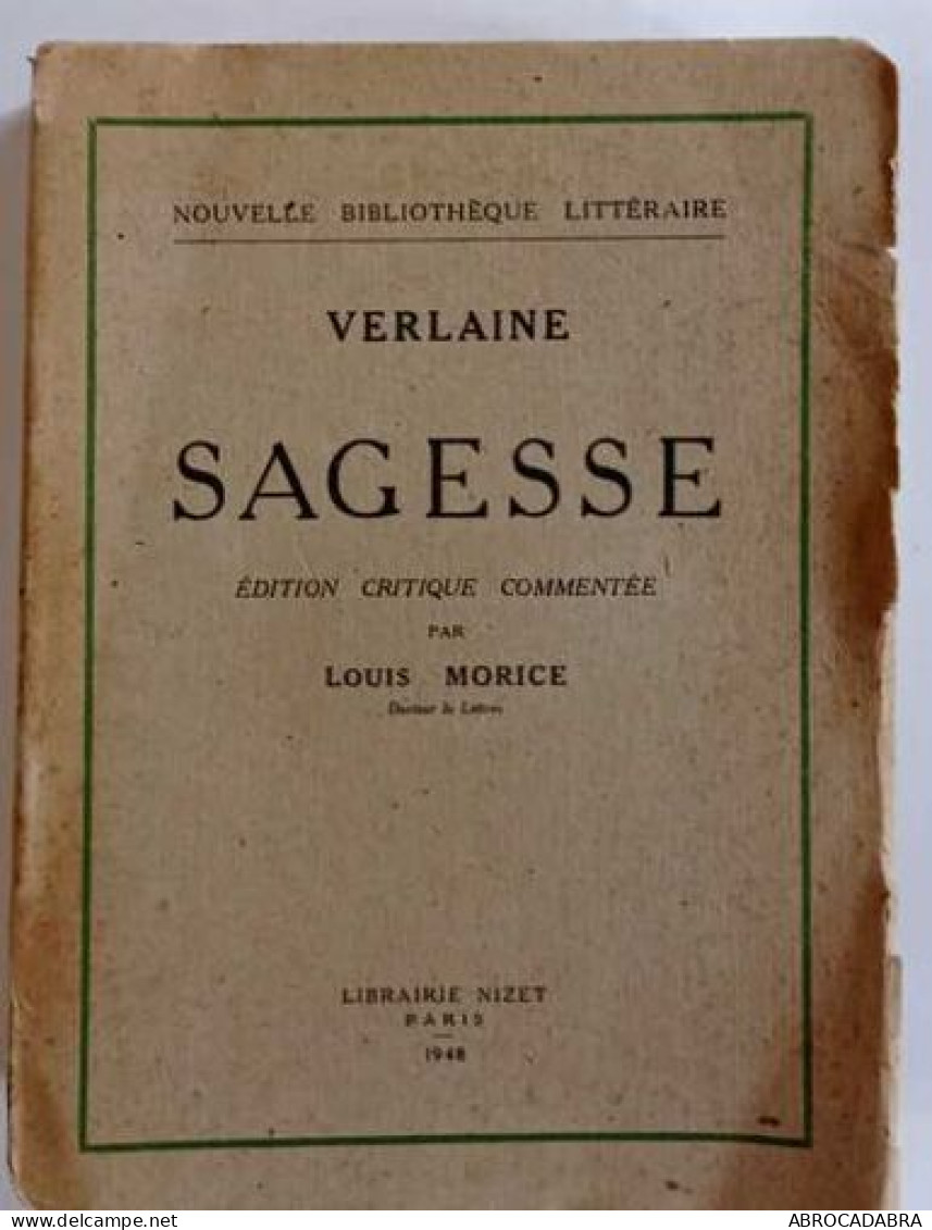 Verlaine - Sagesse - Autres & Non Classés