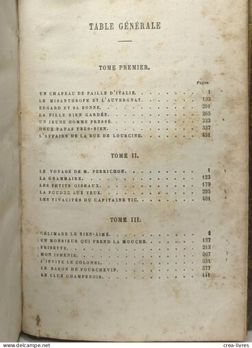 Théâtre Complet De Eugène Labiche Avec Une Préface Par Emile Augier Volume X - Auteurs Français