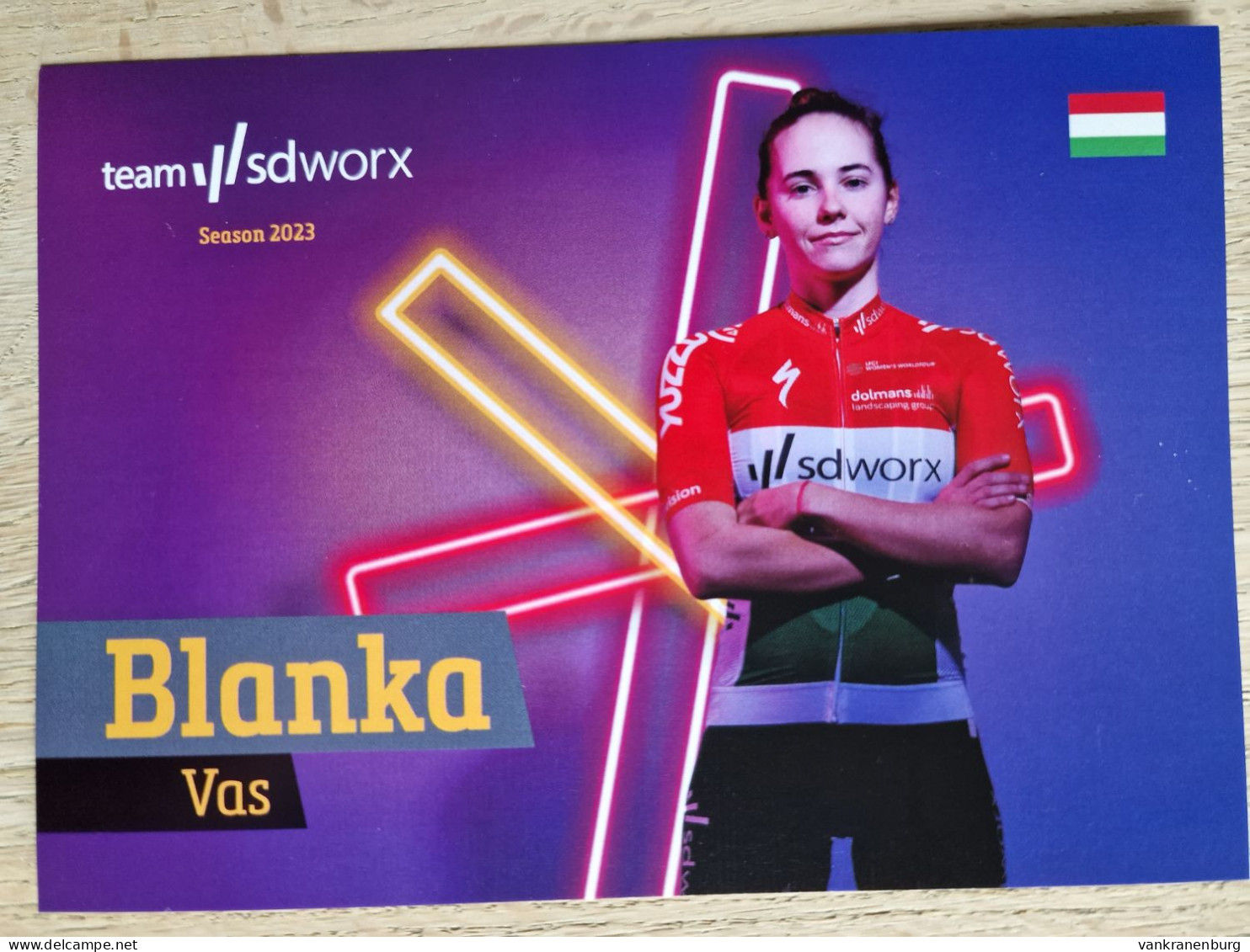 Card Blanka Vas - Team SDWorx - SD Worx - 2023 - National Champion - Women - Cycling - Cyclisme - Ciclismo - Cyclisme