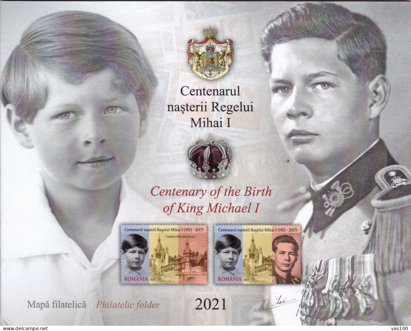 ROMANIA 2021 - CENTENARY OF THE BIRTH OF KING MIHAI - PHILATELIC ALBUM - Other & Unclassified