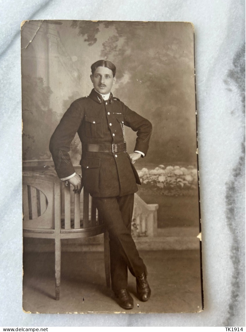 Photo Carte Uniform Soldat Aviation? - Guerre 1914-18