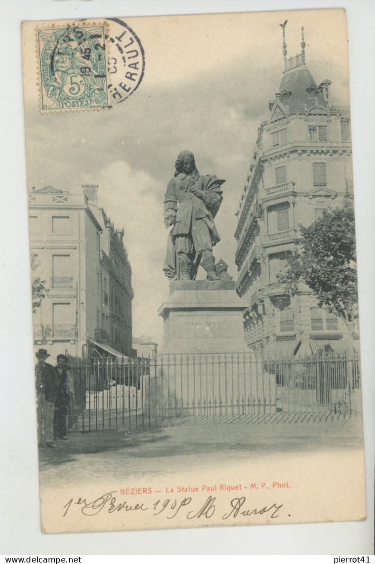 BÉZIERS - La Statue PAUL RIQUET - Beziers