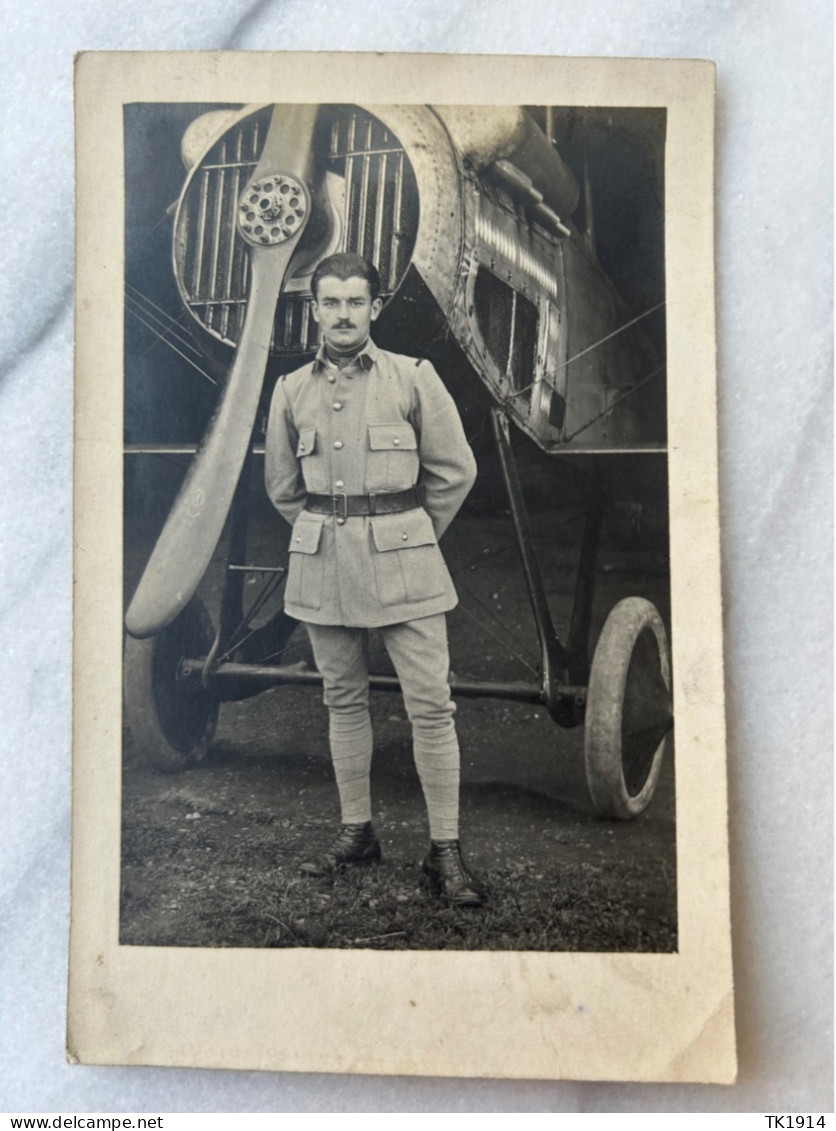 Photo Carte Uniform Soldat Aviation Avion - Uniforms