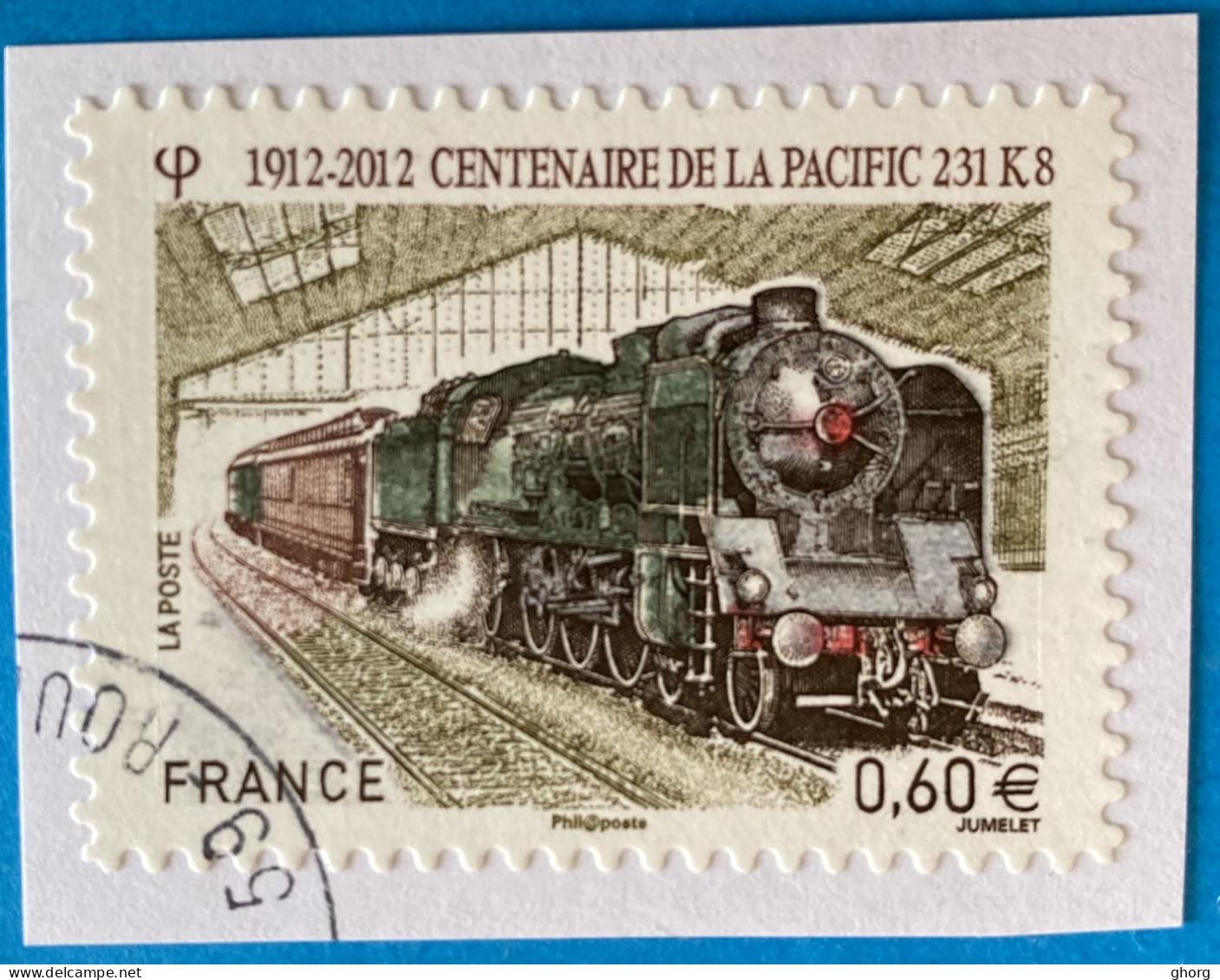 France 2012 : Transport, Train, Centenaire De La Pacific 231K8 N° 711 Oblitéré. - Usati