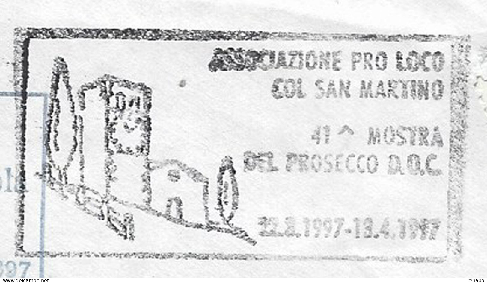 Italia 1997; "41° Mostra Del Prosecco D.O.C." A Col San Martino; Spezzone Da Busta Viaggiata. - 1991-00: Marcophilia