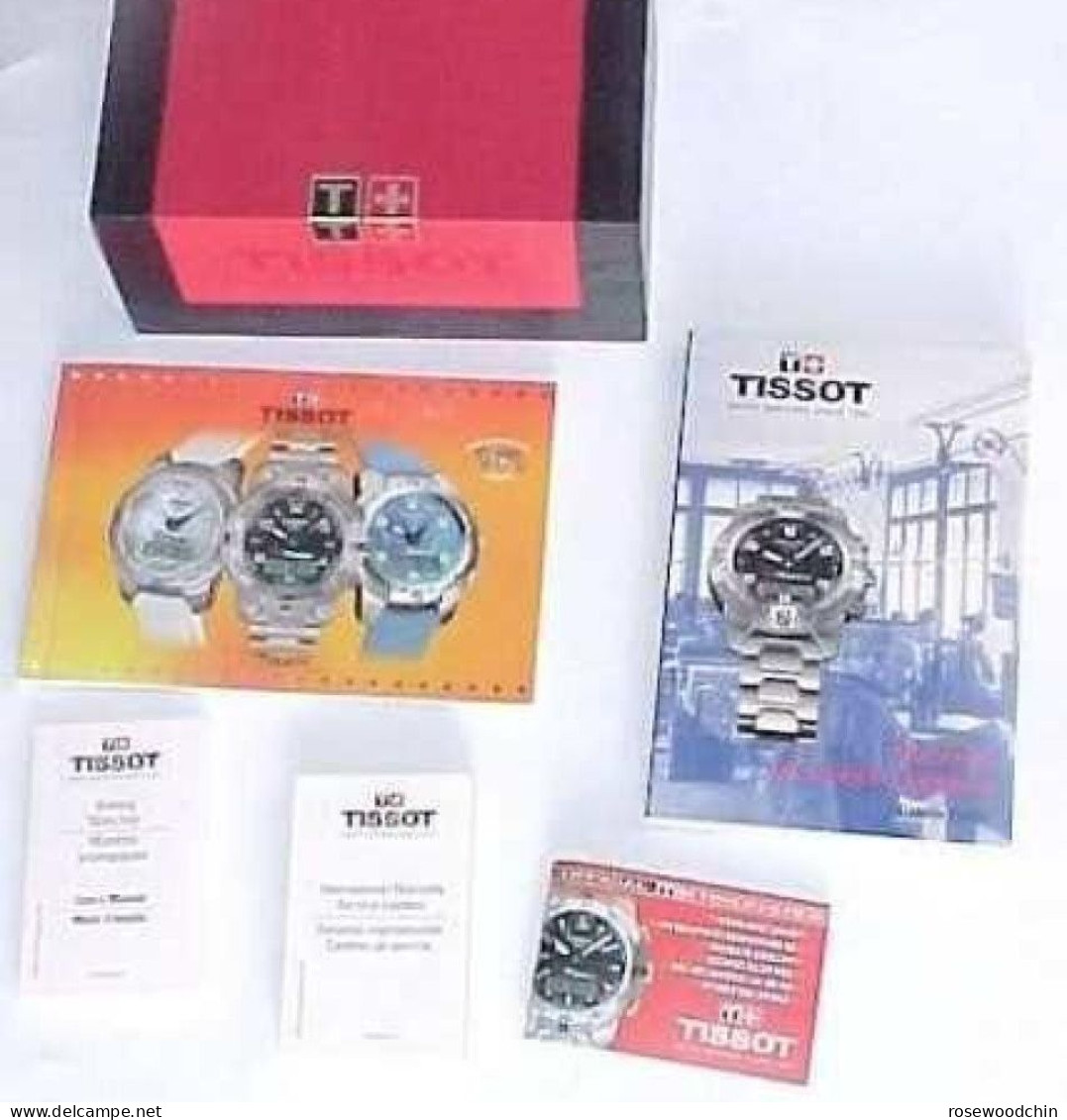 Vintage ! Tissot Swiss Watch Box Complete Set With Manuals Catalogs Brochures (No Watch) - Watches: Old