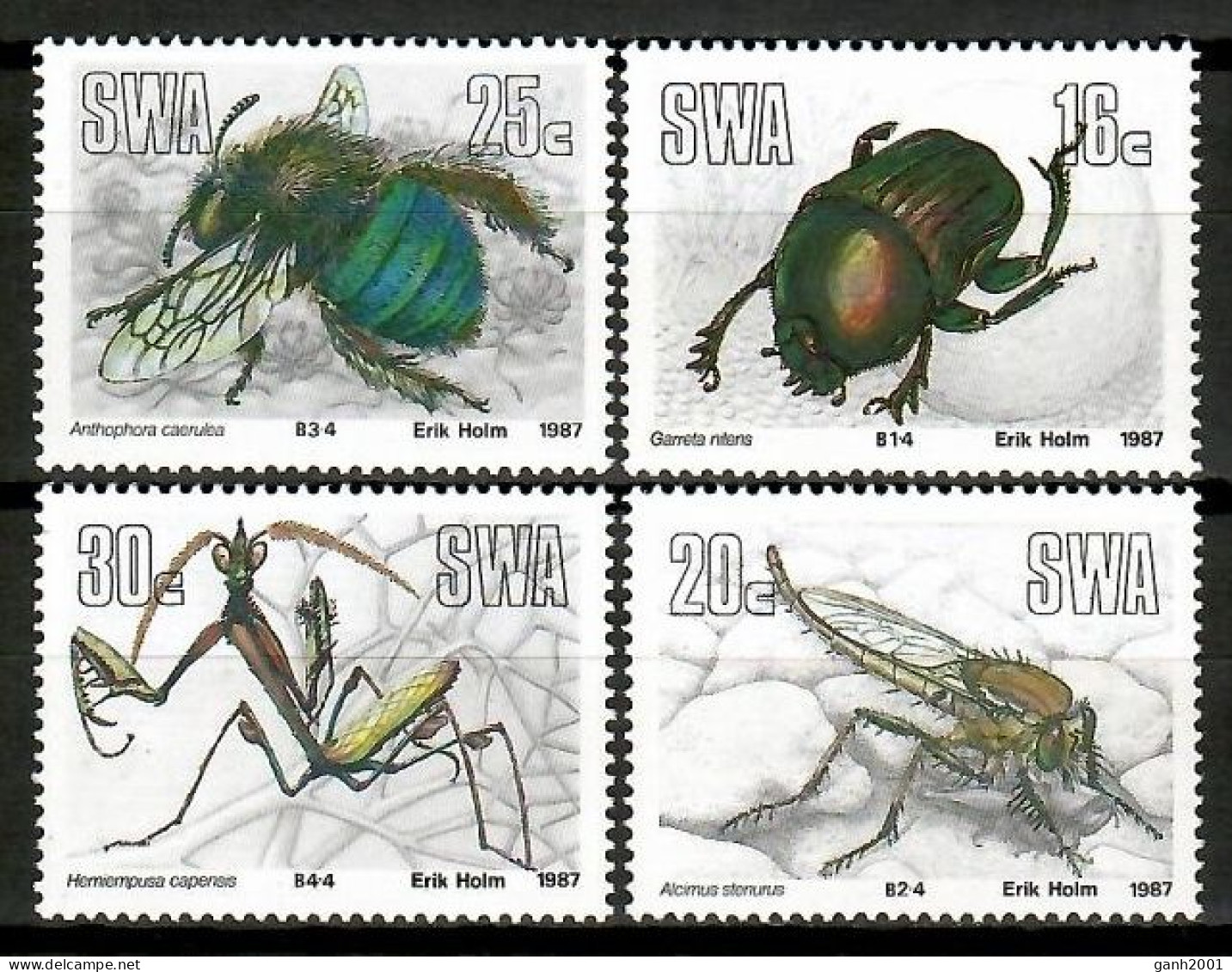 SWA 1987 Sudoeste Africano / Insects MNH Insectos Insekten / Cu14000  5-25 - Otros & Sin Clasificación