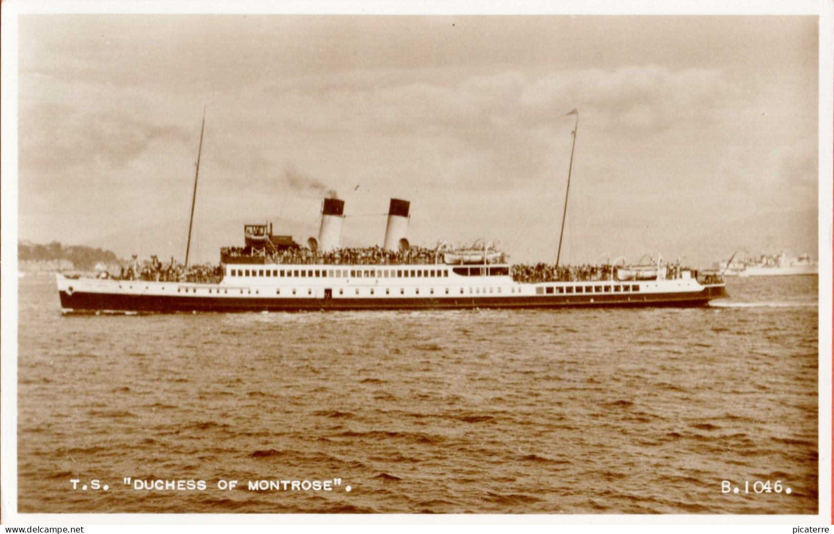 Duchess Of Montrose 1930-1964 806t, Clyde Passenger Steamer Cruising To Arran, Ayr And As Far As Stranraer. - Paquebots