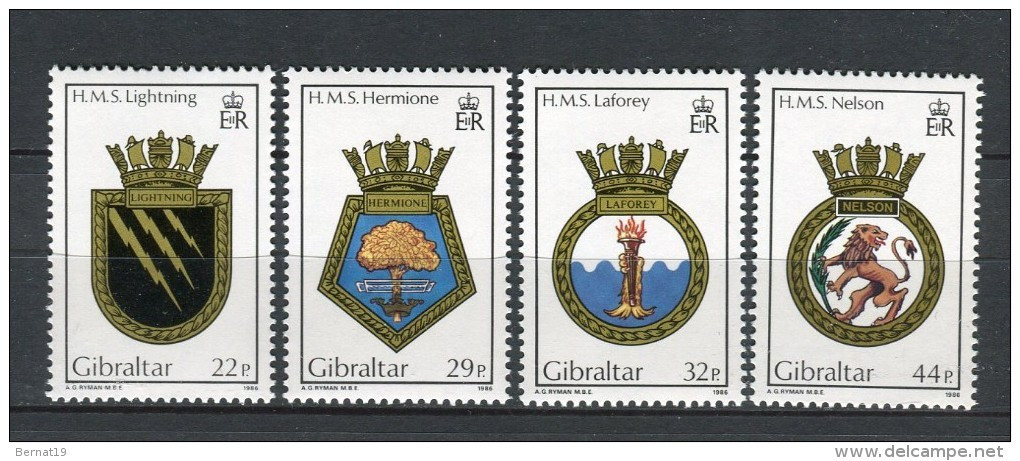 Gibraltar 1986. Yvert 521-24 ** MNH. - Gibraltar