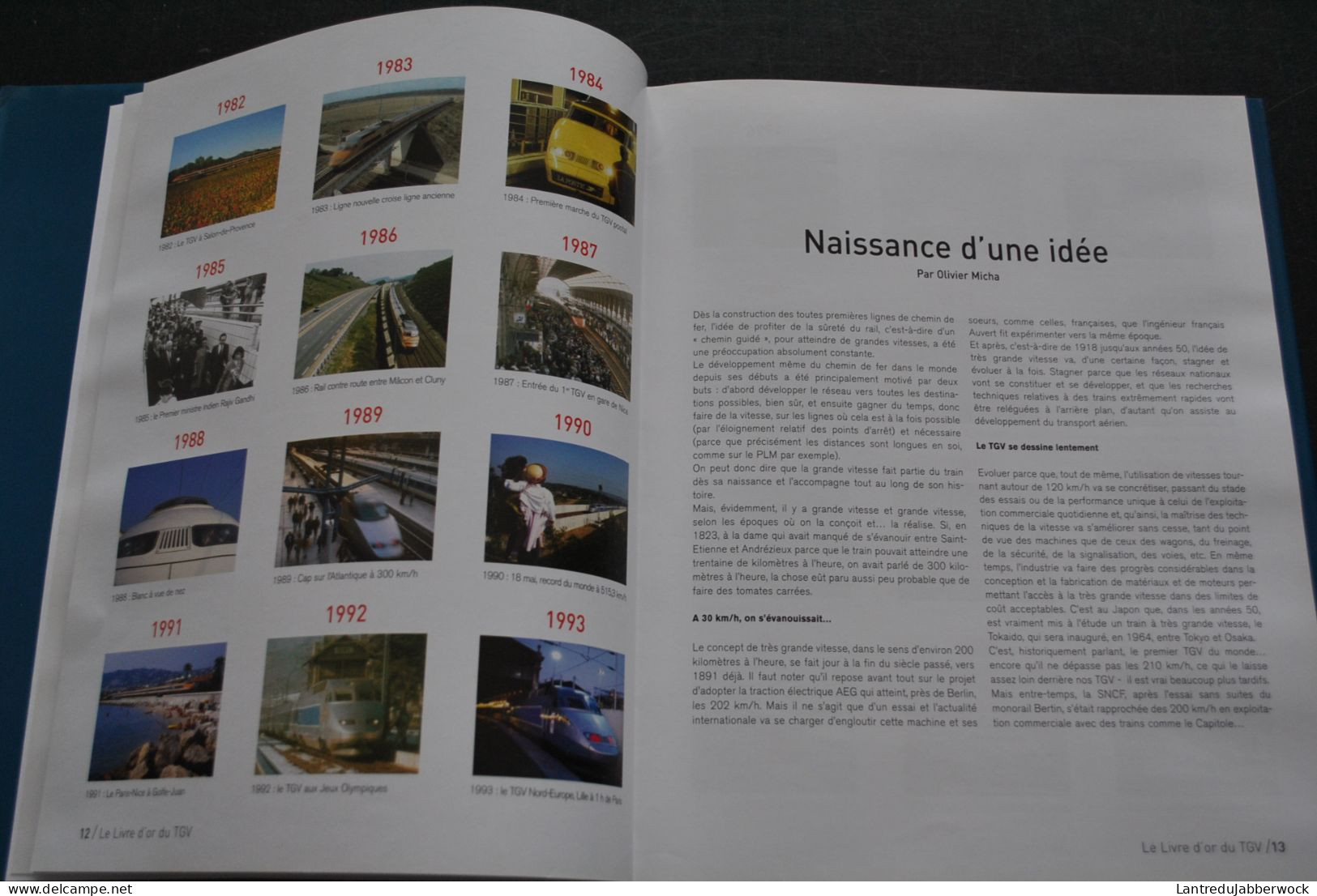 Le Livre D'or Du TGV La Vie Du Rail 2006 25 Ans D'aventures SNCF 1981 Eurostar Thalys Med Lille Paris Lyon Méditerranée - Spoorwegen En Trams