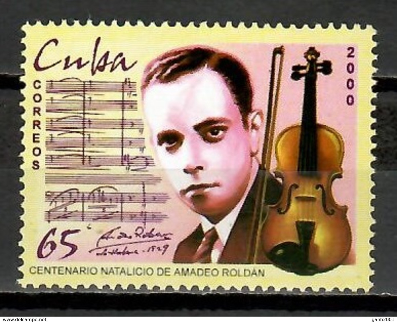 Cuba 2000 / Musician Amadeo Roldán Music MNH Música Musik / Cu11407  C5-25 - Musique