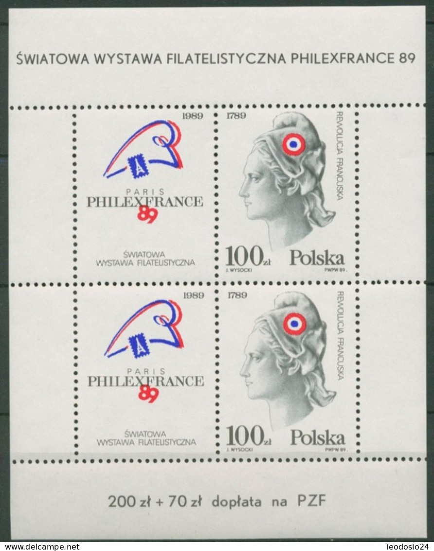 POLAND 1989 Block 108 ** - Unused Stamps
