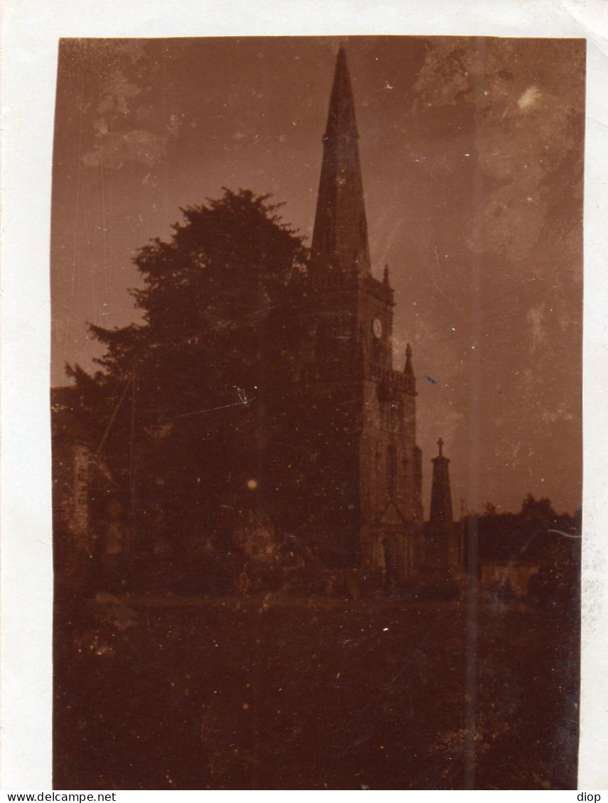 Photo Vintage Paris Snap Shop -eglise Church CARLAY - Lieux