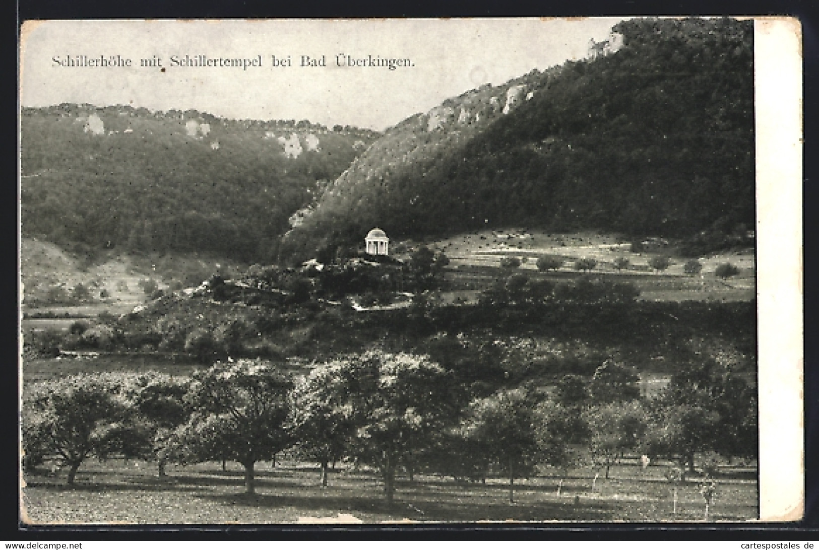 AK Bad Überkingen, Schillerhöhe Mit Schillertempel  - Bad Überkingen