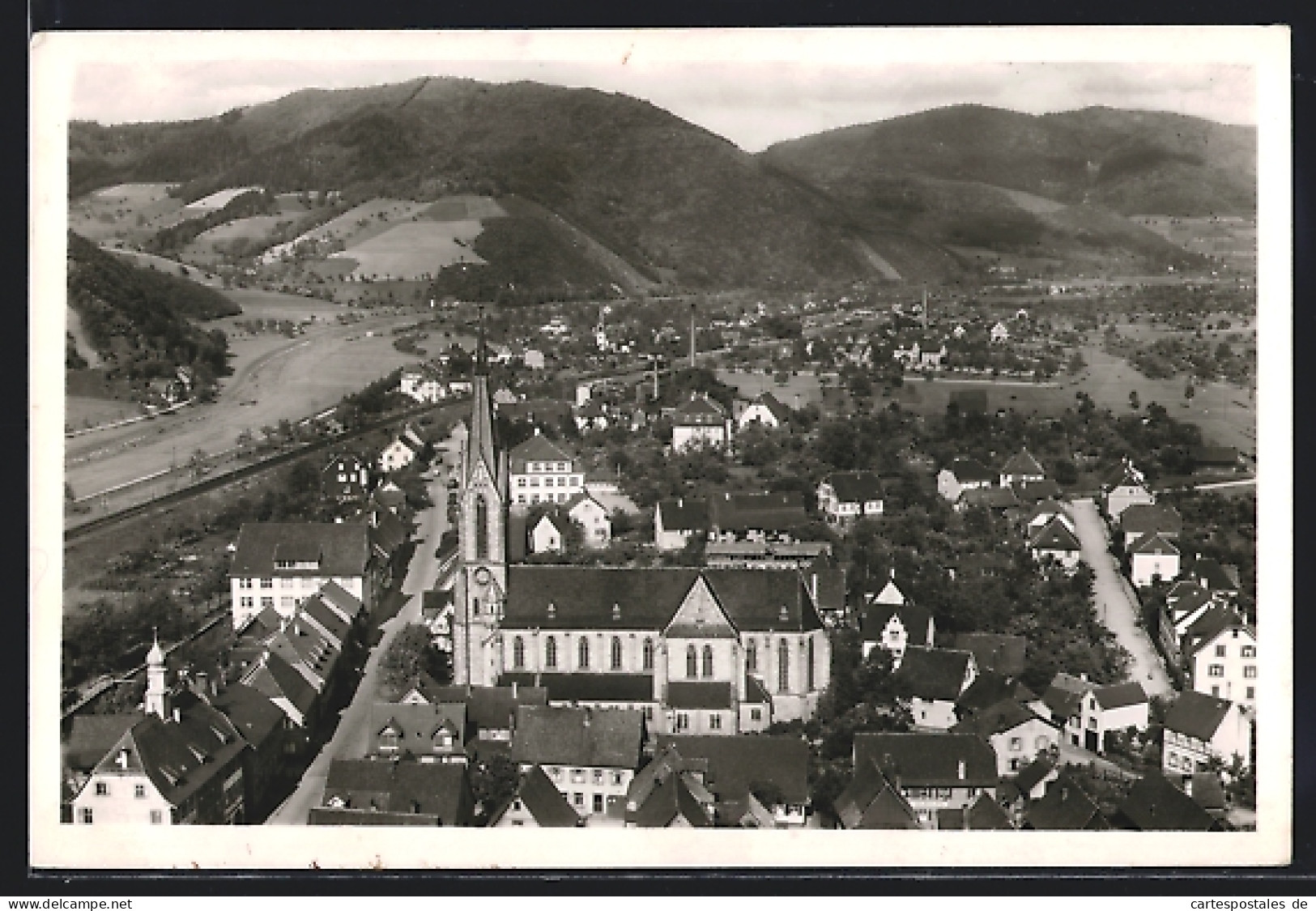 AK Hausach /Schwarzwald, Blick Vom Schloss  - Hausach