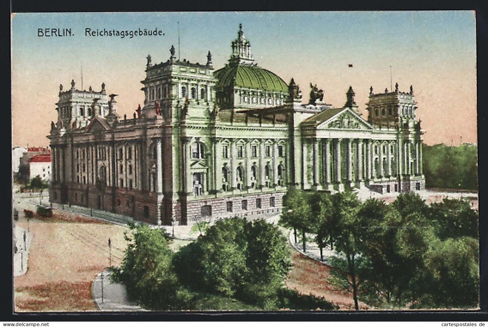 AK Berlin-Tiergarten, Reichstagsgebäude Mit Umgebung  - Tiergarten