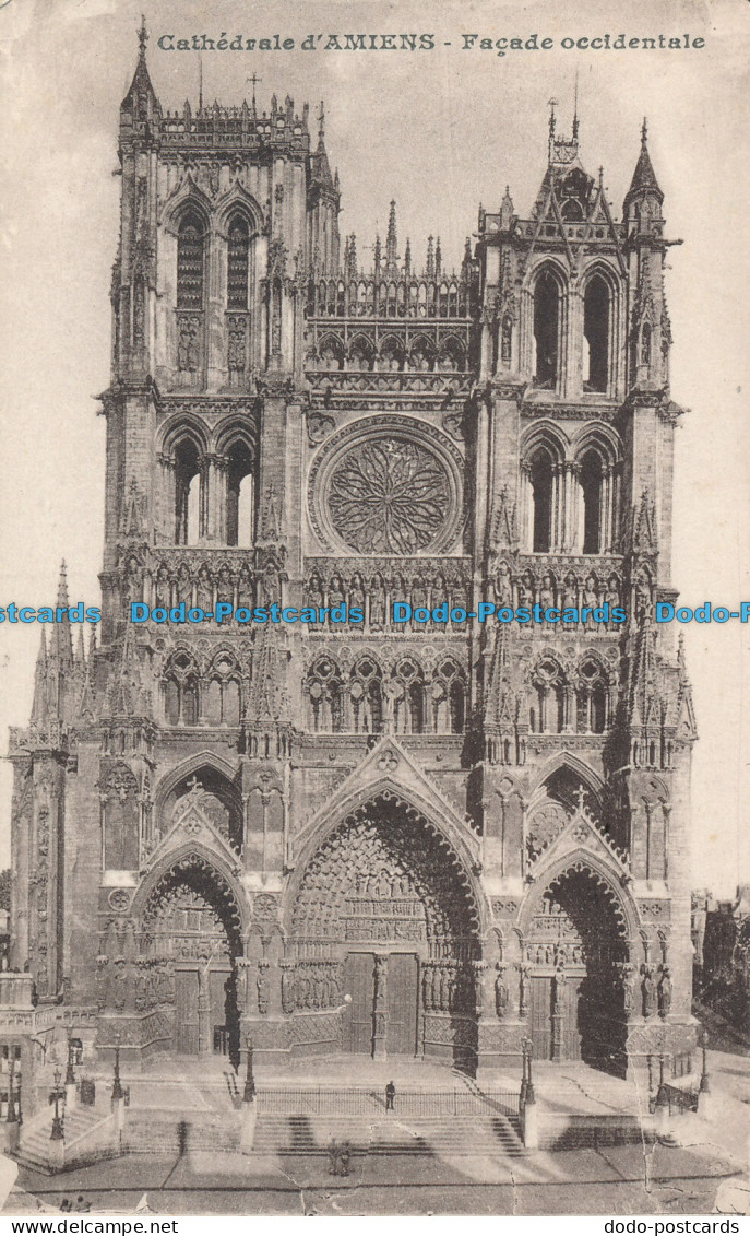 R047411 Cathedrale D Amiens. Facade Occidentale. E. Regnaut - Monde