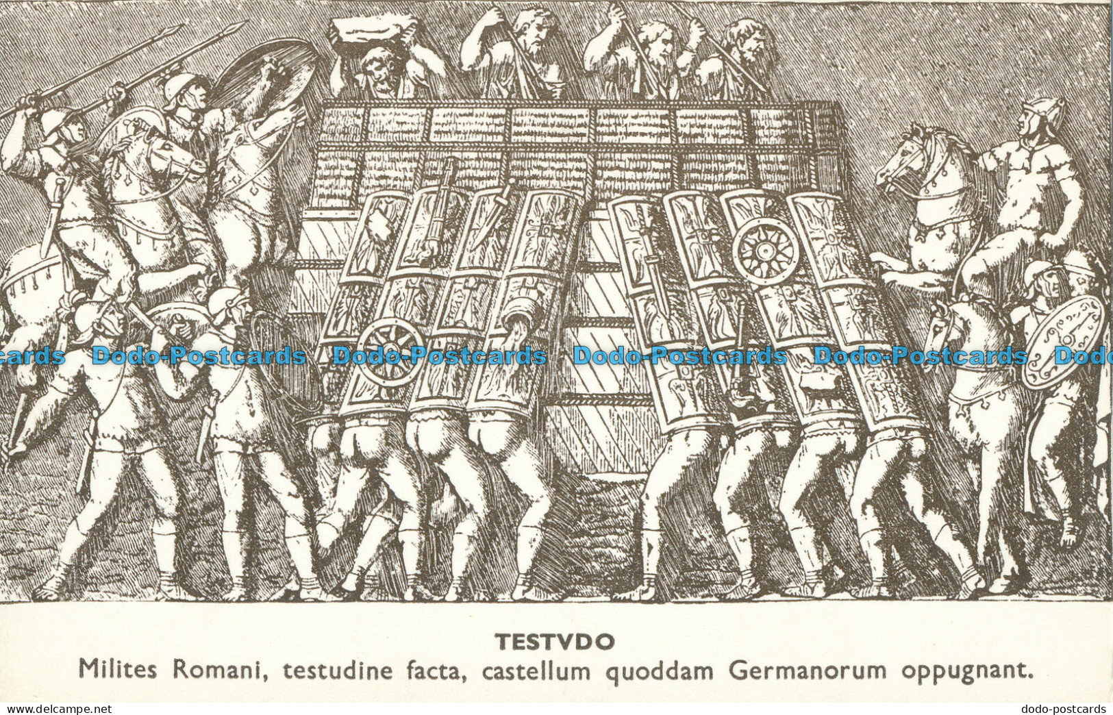 R047416 Testvdo. Milites Romani Testudine Facta. Castellum Quoddam Germanorum Op - Monde