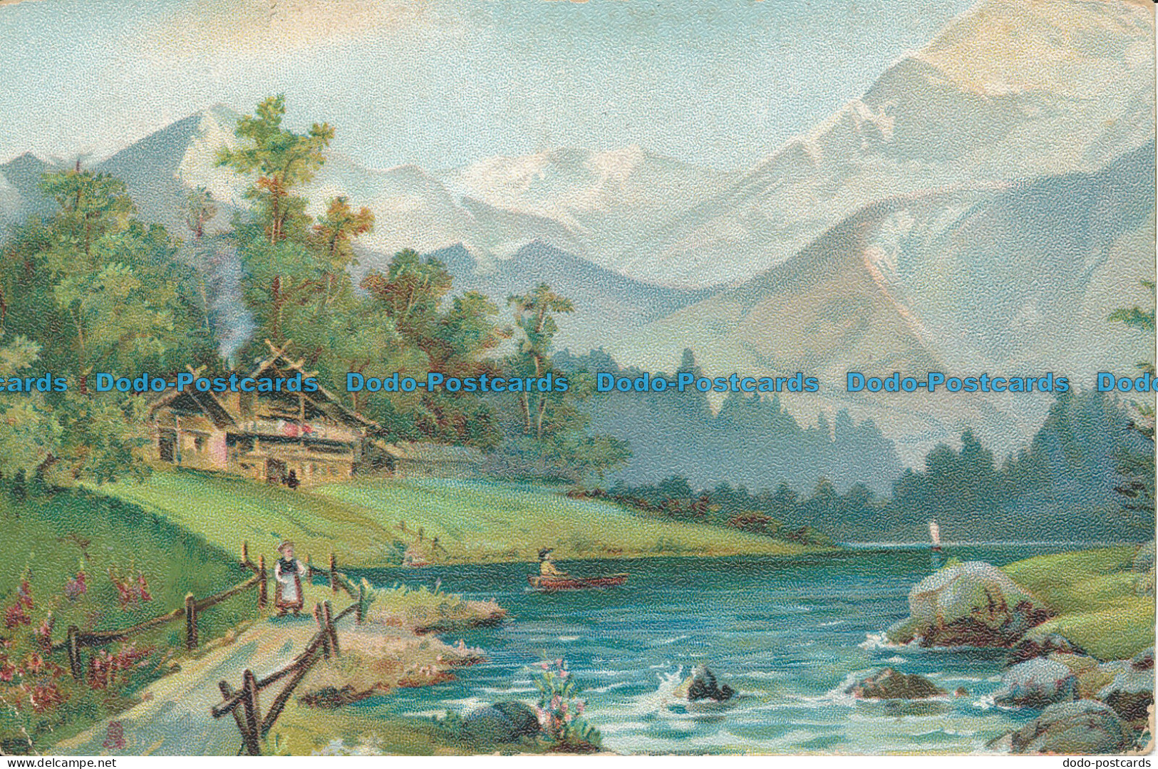 R047419 Old Postcard. Lake And Mountains. Tuck - Monde