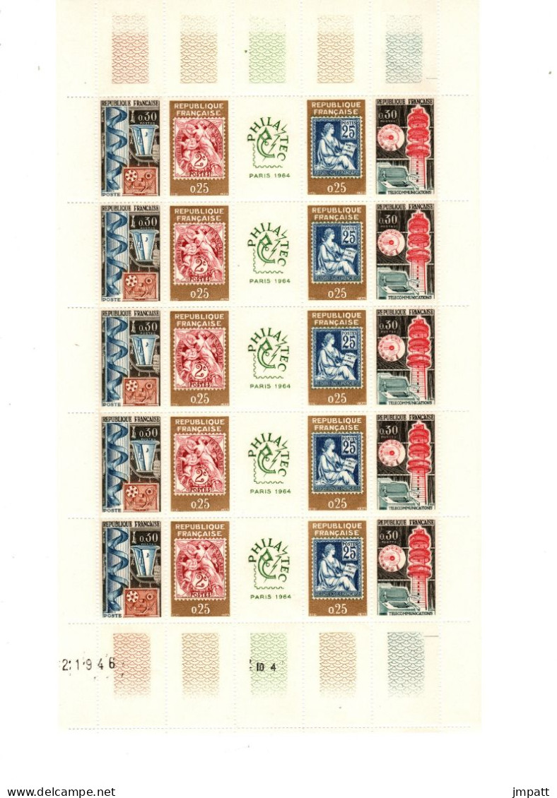 Exposition Philatélique Internationale PHILATELIC à Paris, Année 1964, N° F1414, Valeur 10.00€ - Other & Unclassified