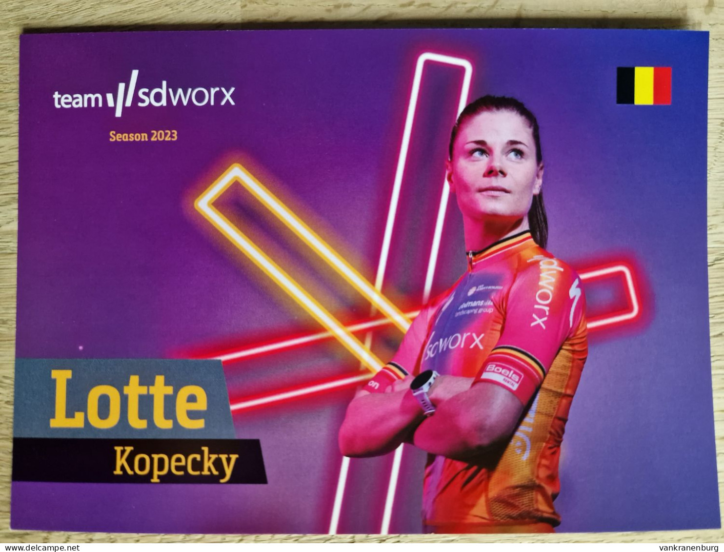 Card Lotte Kopecky - Team SDWorx - SD Worx - 2023 - Cycling - Cyclisme - Ciclismo - Wielrennen - Cyclisme