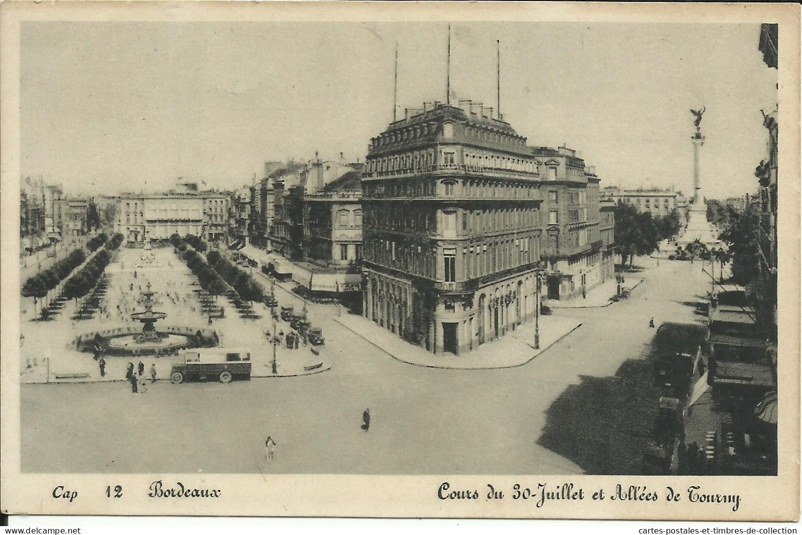 BORDEAUX , Cours Du 30 Juillet Et Allées De Tourny , 1939 , µ - Bordeaux