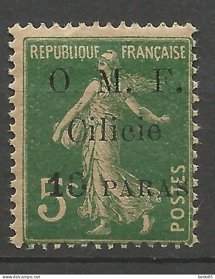 CILICIE N° 81 Point Après O Plus Petit / Petit Carré Noir Dans Le 0 De 10 NEUF* TRACE DE CHARNIERE  / Hinge / MH - Unused Stamps