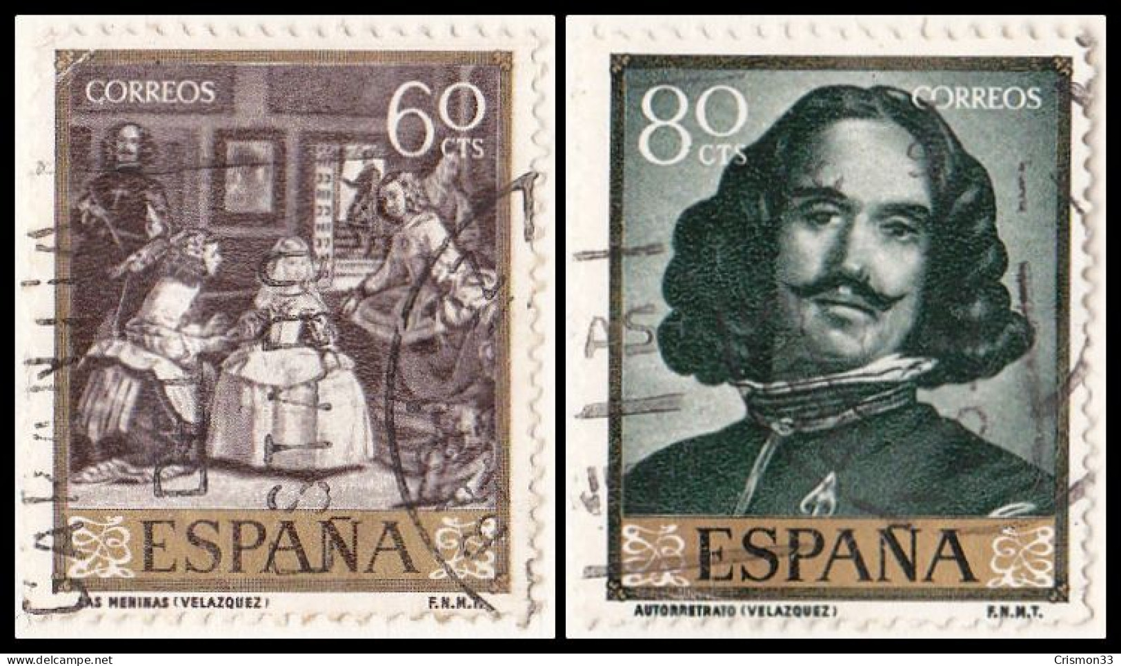 1959 - ESPAÑA - DIEGO VELAZQUEZ - EDIFIL 1241,1243 - Used Stamps