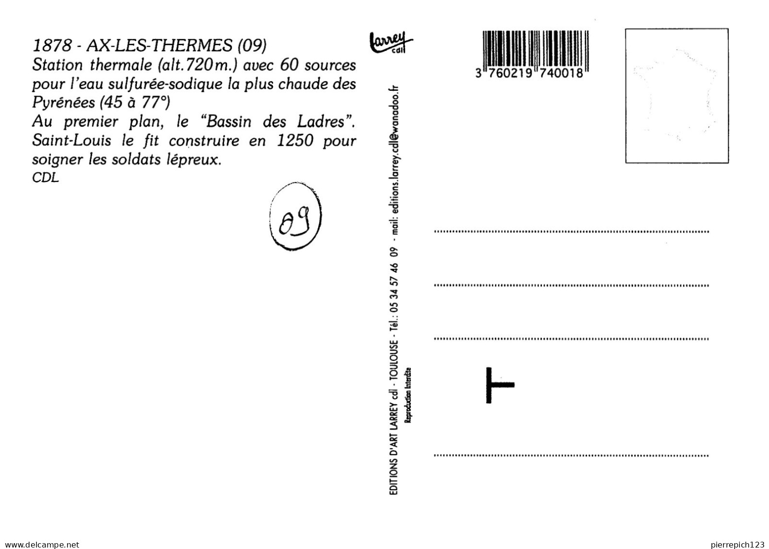 09 - Ax Les Thermes - Le Bassin Des Ladres - Ax Les Thermes