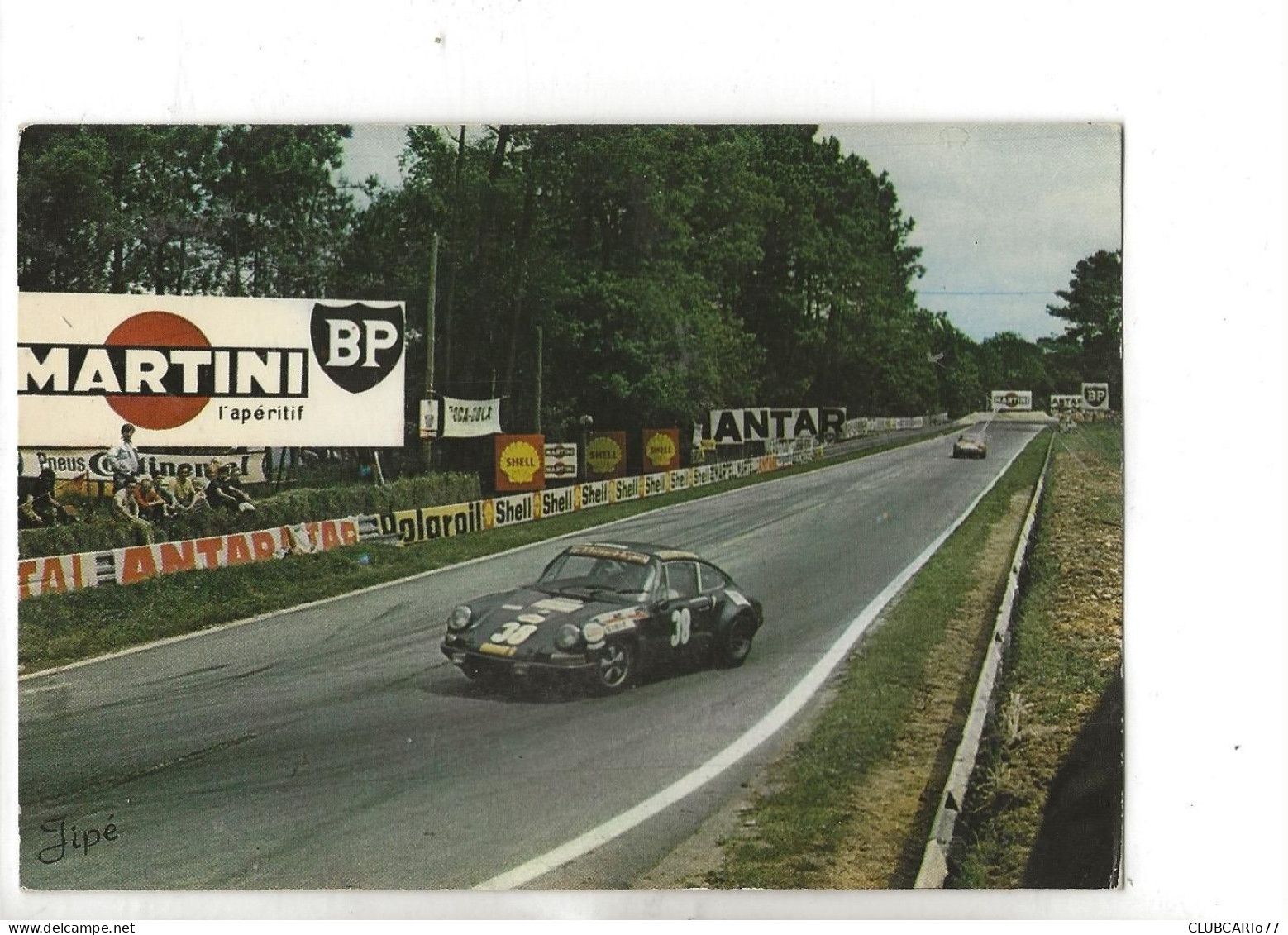 Le Mans (72) : GP D'une Porche 911S Voiture De La  Course Automobile Des 24 H Du Mans Virage D'en 1980 (animé) GF. - Le Mans