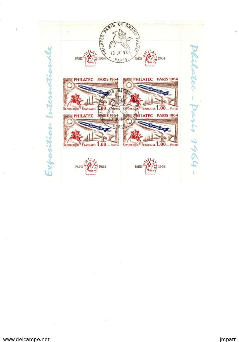 Exposition Philatélique Internationale PHILATELIC à Paris, Année 1964, BF N°6, Valeur 105.00€ - Other & Unclassified