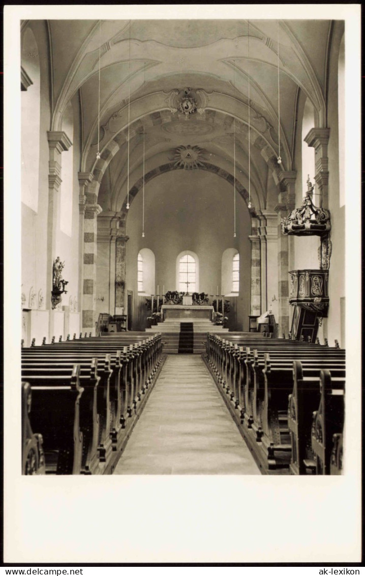 Ansichtskarte Westend Neuenberg-Fulda St. Andreas Kirche Kanzel Altar 1968 - Fulda