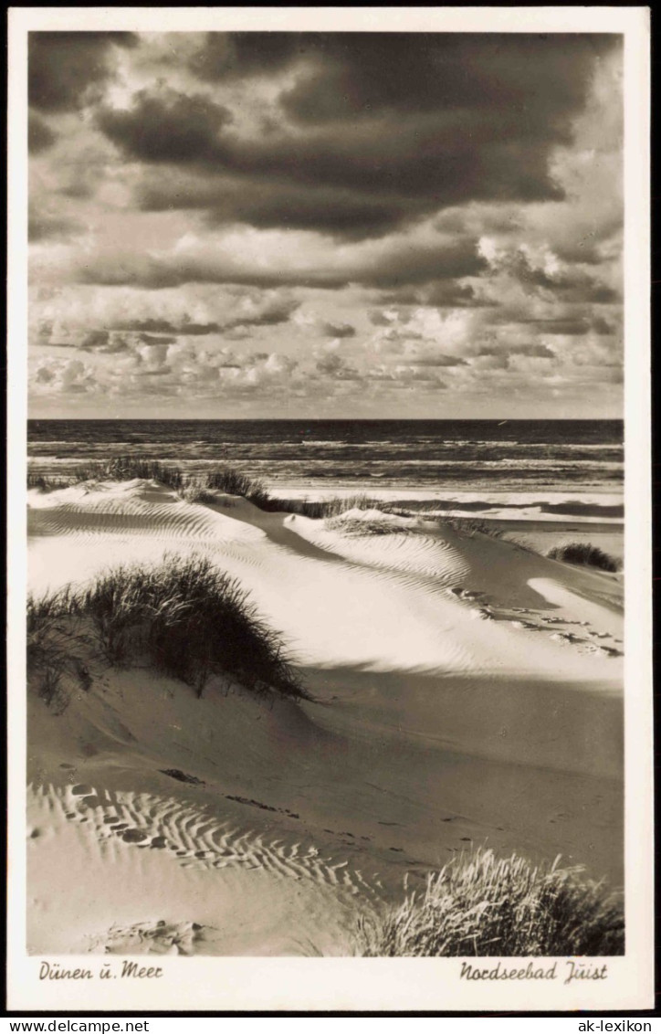 Ansichtskarte Juist Stimmungsbild Dünen U. Meer 1964 - Juist