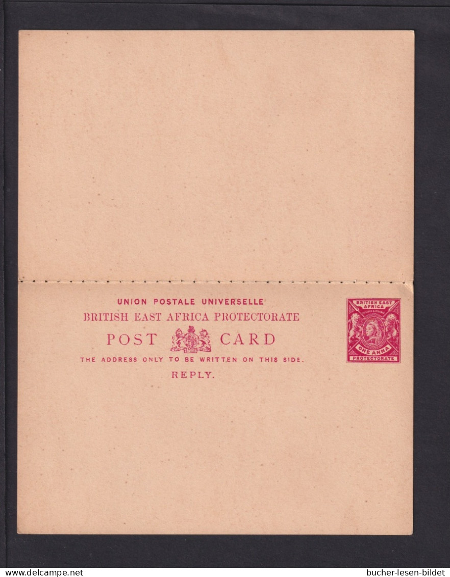 1 A. Rot Doppel-Ganzsache (P 10) - Ungebraucht - Afrique Orientale Britannique